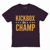Kickbox Like a Champ Unisex V-Neck Shirt